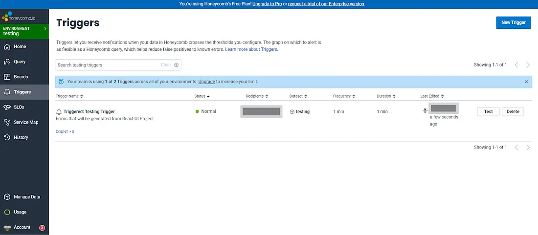 Adding notification recipients