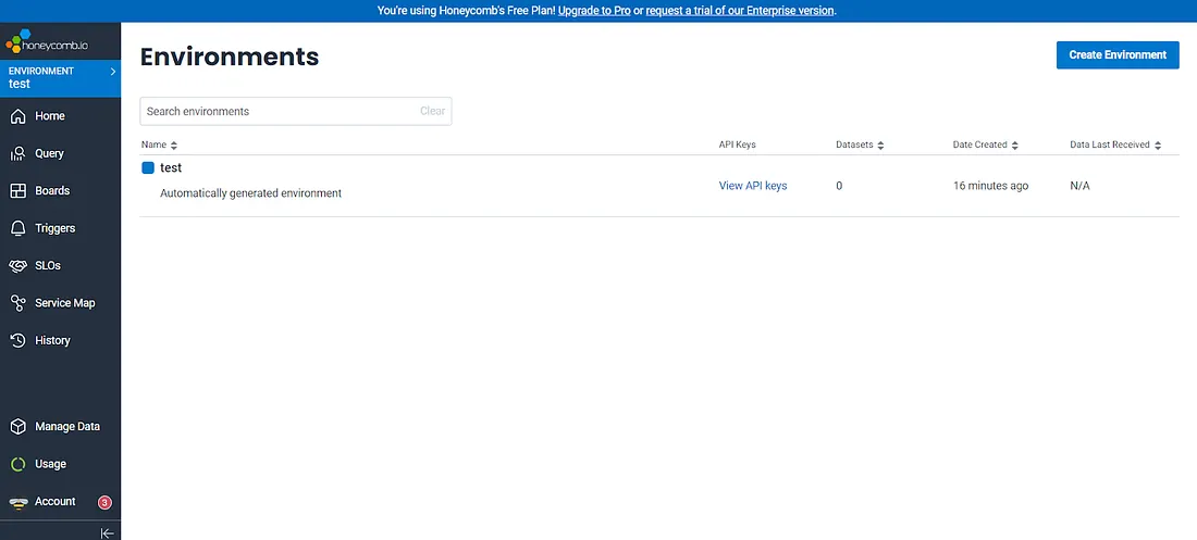 Managing Honeycomb environments