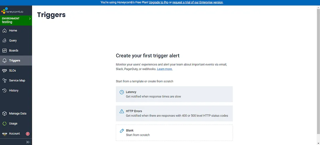 The Honeycomb Triggers page
